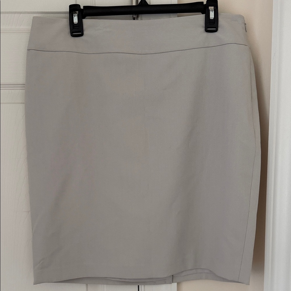 The Limited Light Gray Pencil Skirt